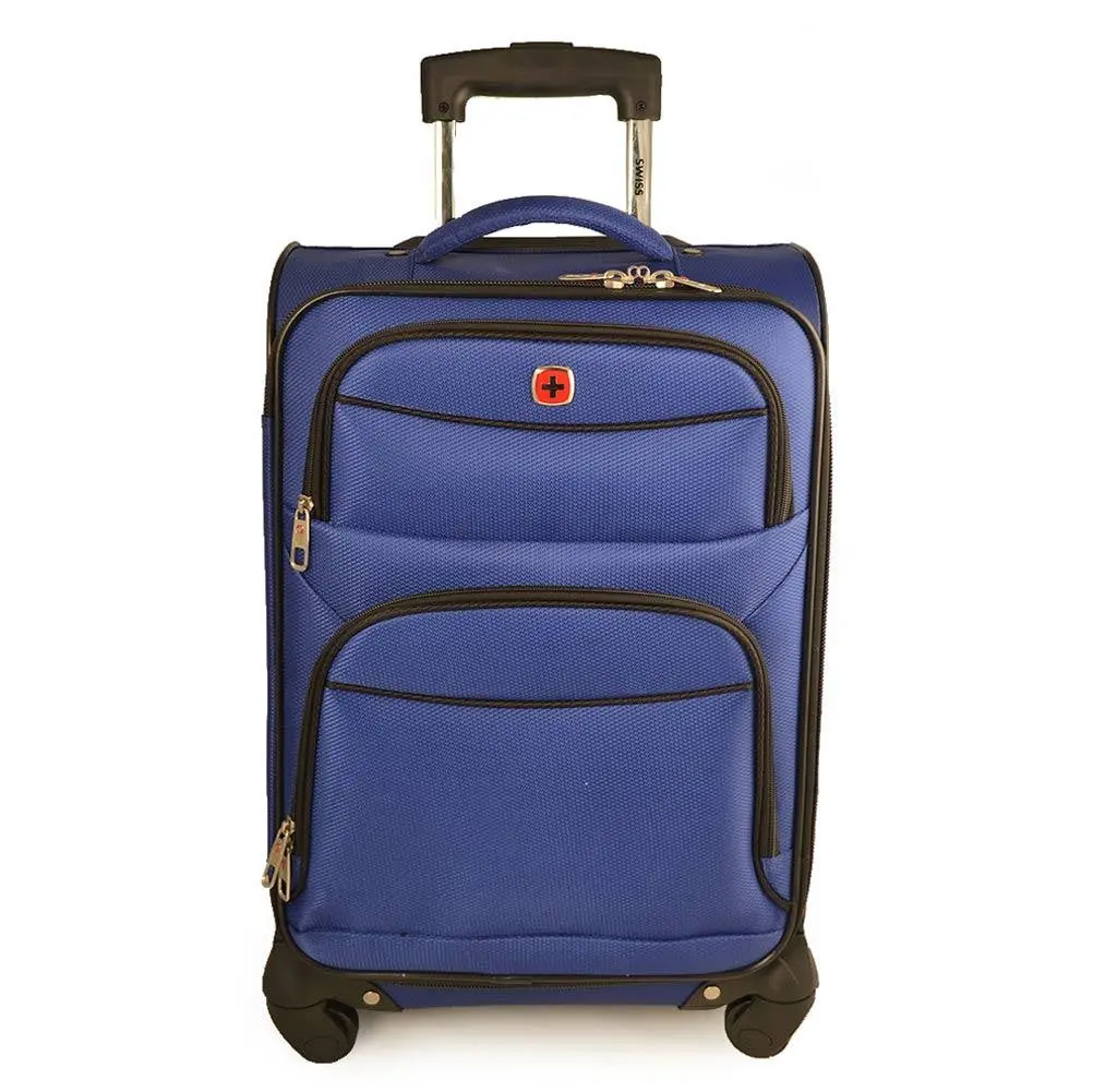 Swiss Gear 21.5 Inch Carry-On Spinner - Blue - Luggano Collection 1