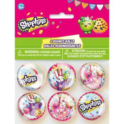 Shopkins Party Favor Bounce Balls (6 Per Pack) 1