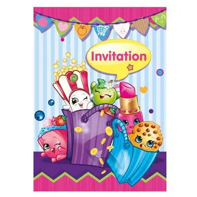 Shopkins Party Invitations (8 Per Pack) 1