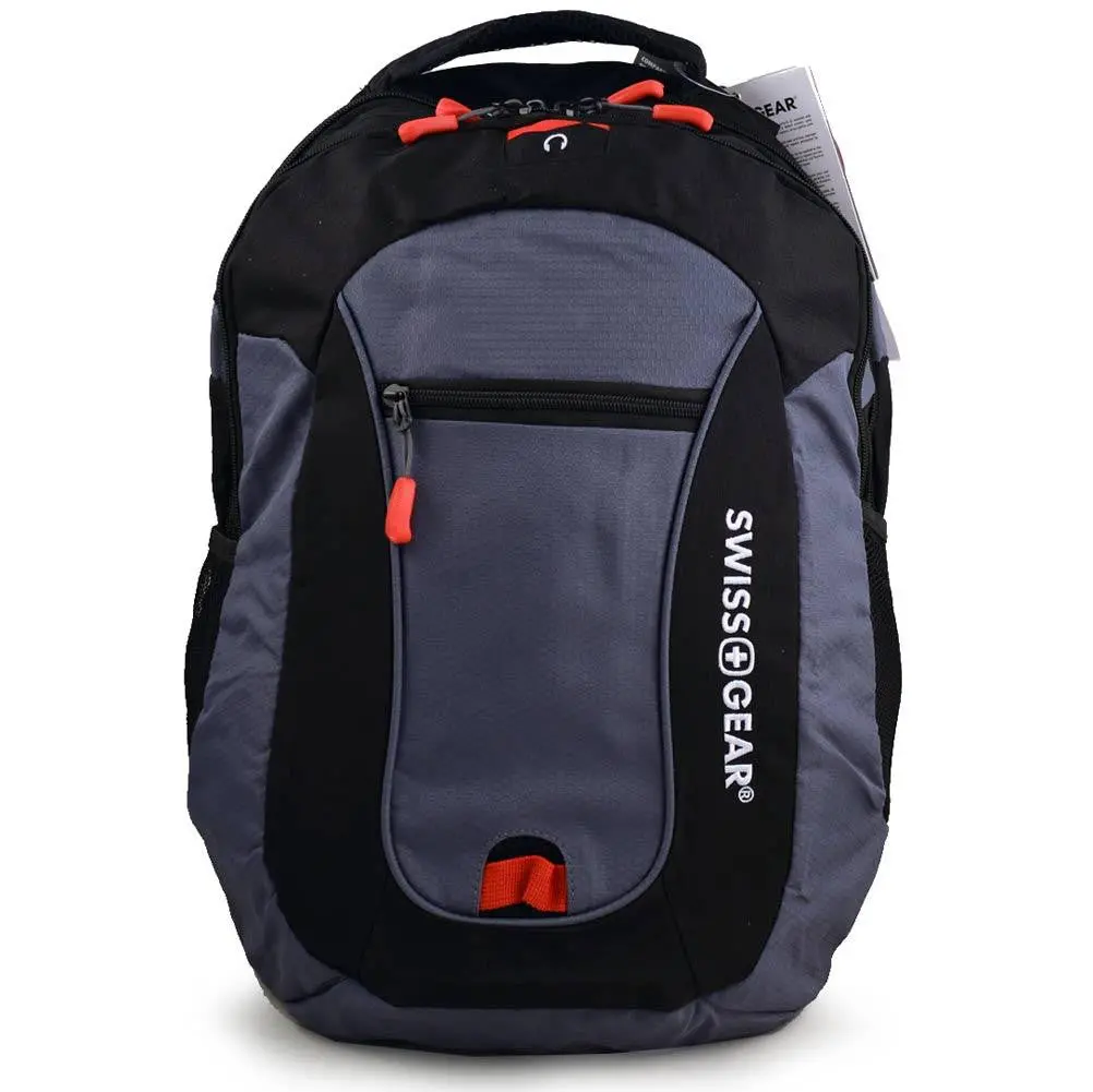 Swiss Gear 15.6 Laptop Backpack (Black-Grey) 1