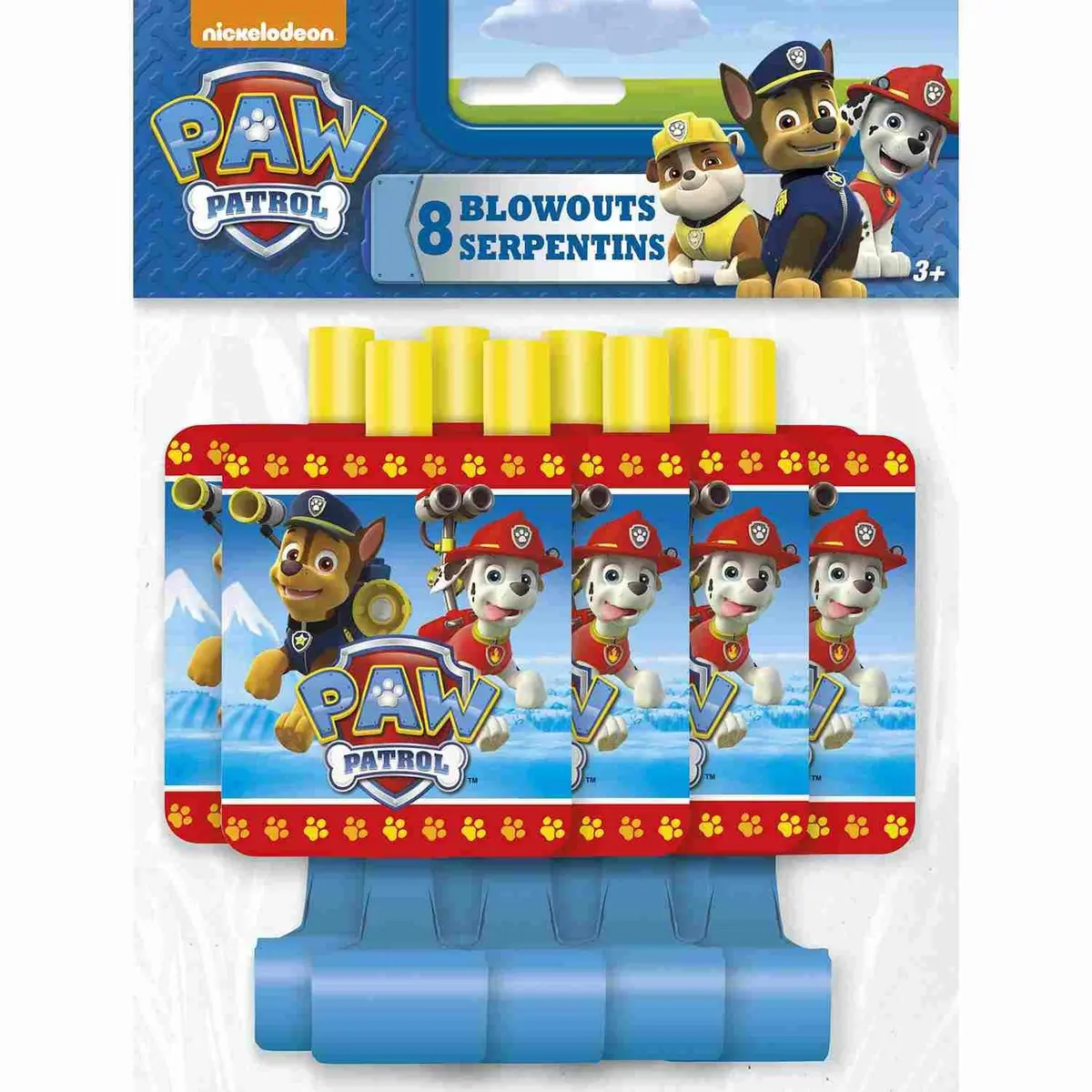 Paw Patrol Party Blowouts (8 Per Pack) 1
