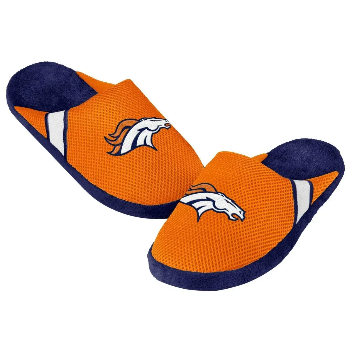 Nfl Denver Broncos Jersey Slippers (Men's Medium - Size 9-10 Us) 1