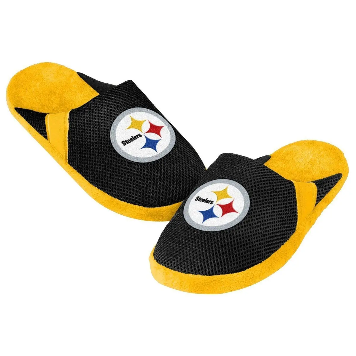 Nfl Pittsburgh Steelers Jersey Slippers (Men's Medium - 9-10 Us) 1