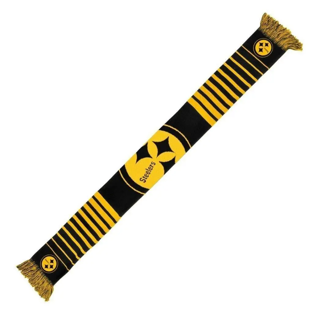 Nfl Pittsburgh Steelers Big Logo Knit Scarf 1