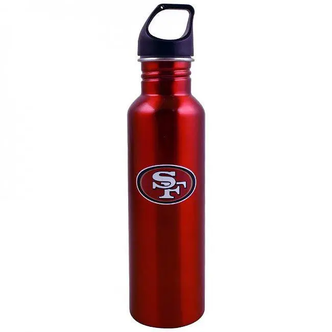 Nfl San Francisco 49Ers Stainless Steel Red Water Bottle - 26 Oz (770 Ml) 1