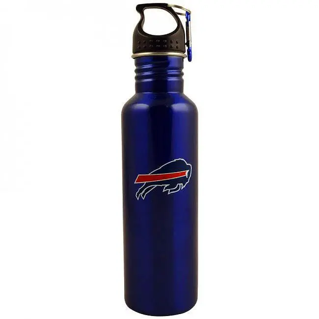 Nfl Buffalo Bills Stainless Steel Blue Water Bottle - 26 Oz (770 Ml) 1
