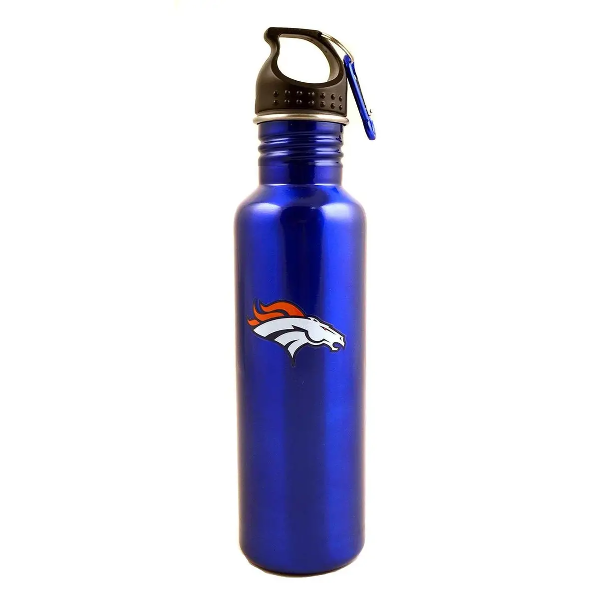 Nfl Denver Broncos Stainless Steel Blue Water Bottle - 26 Oz (770 Ml) 1