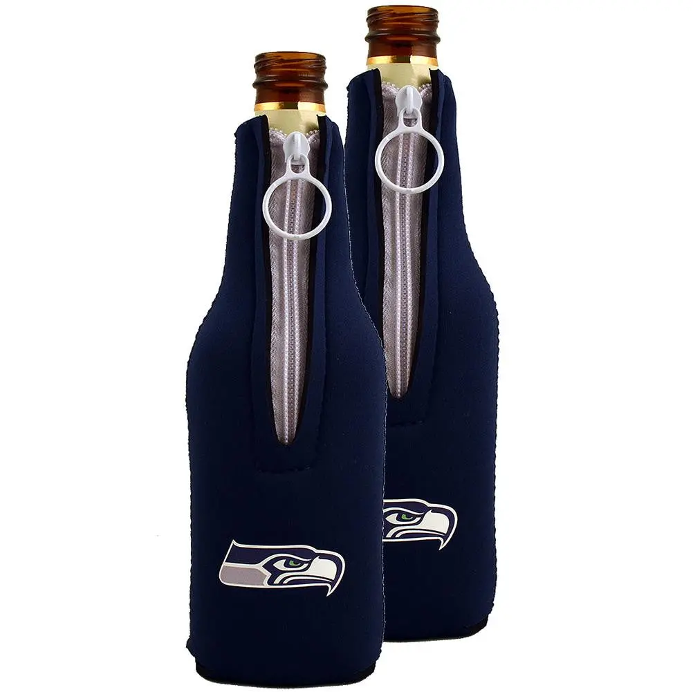 Nfl Seattle Seahawks Neoprene Bottle Sleeve (Set Of 2) 1