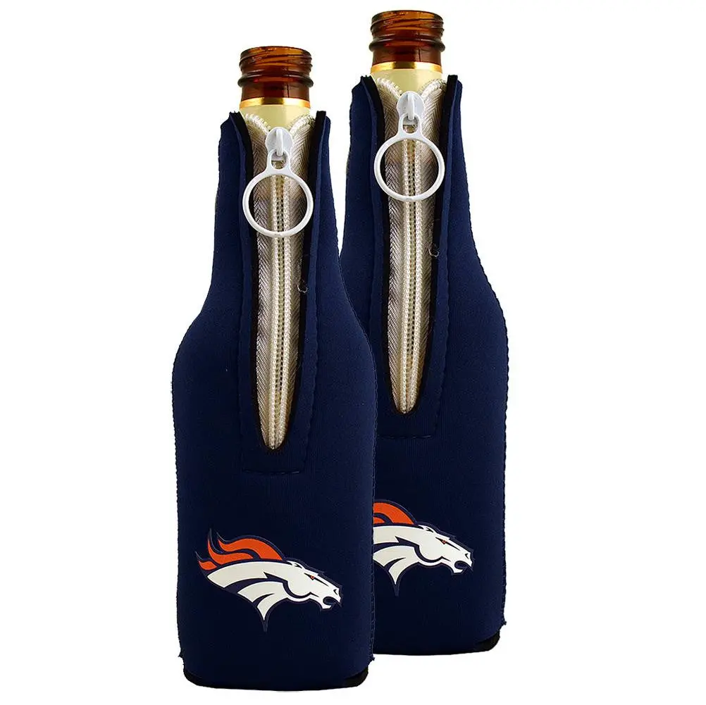 Nfl Denver Broncos Neoprene Bottle Sleeve (Set Of 2) 1