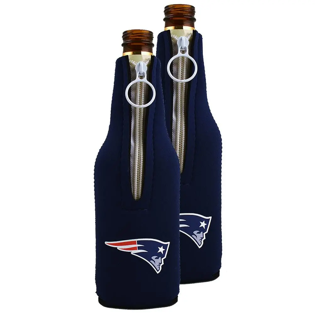 Nfl New England Patriots Neoprene Bottle Sleeve (Set Of 2) 1