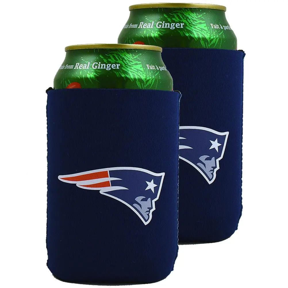 Nfl New England Patriots Neoprene Can Sleeve (Set Of 2) 1