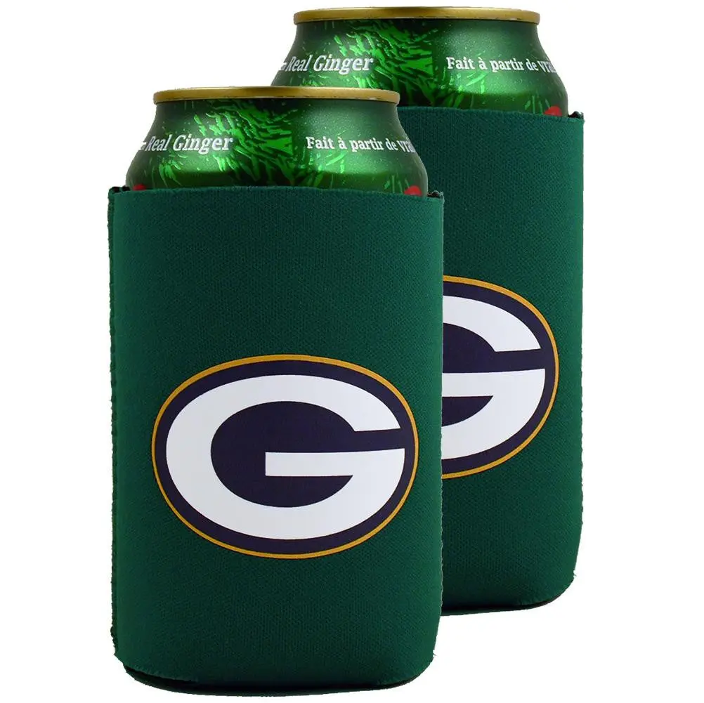 Nfl Green Bay Packers Neoprene Can Sleeve (Set Of 2) 1