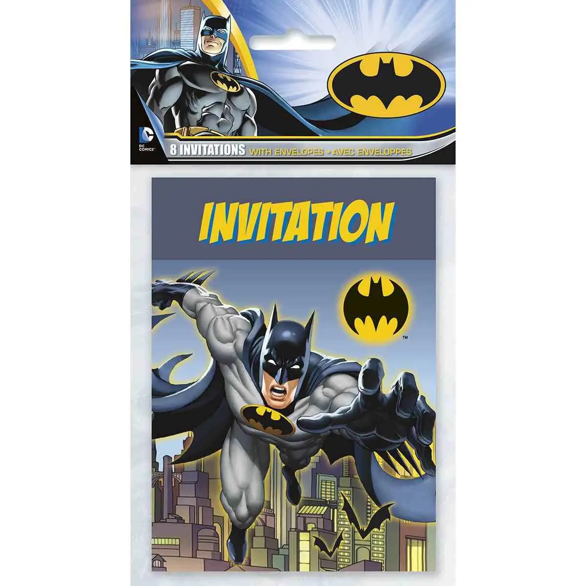 Batman Party Invitations (8 Per Pack) 1