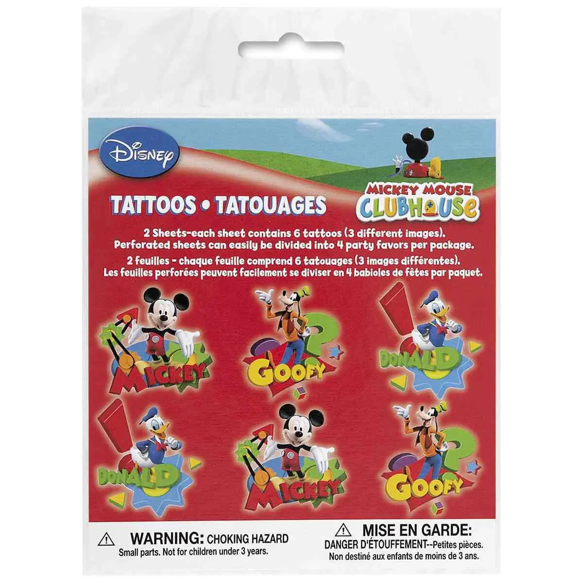 Mickey Mouse Clubhouse Tattoo Sheets (2 Sheets) 1