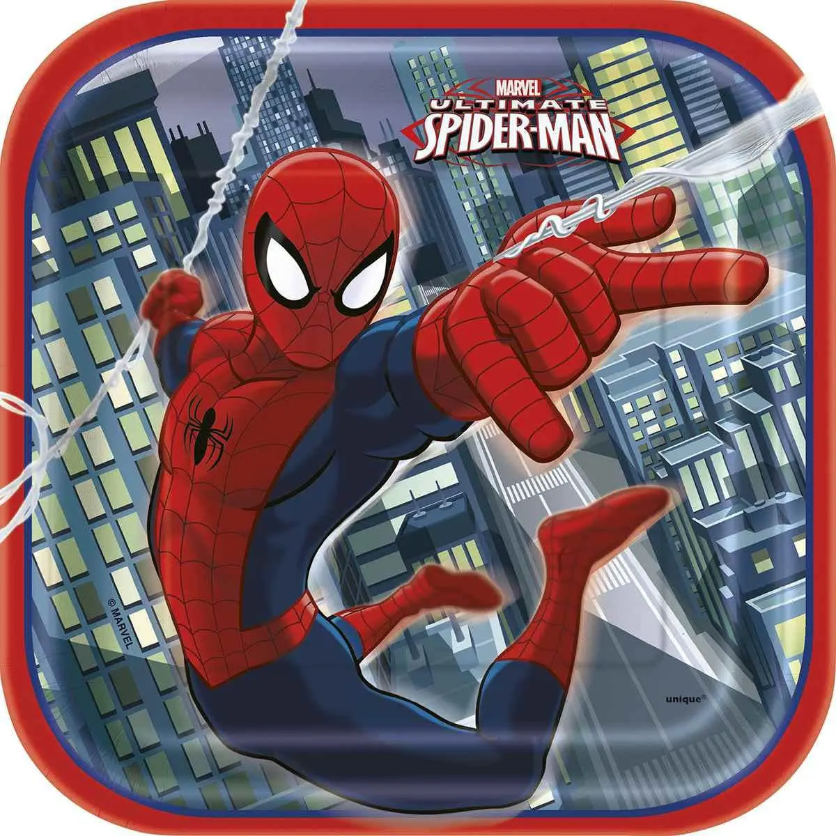 Spider-Man 9 Inch Plates (8 Per Package) 1