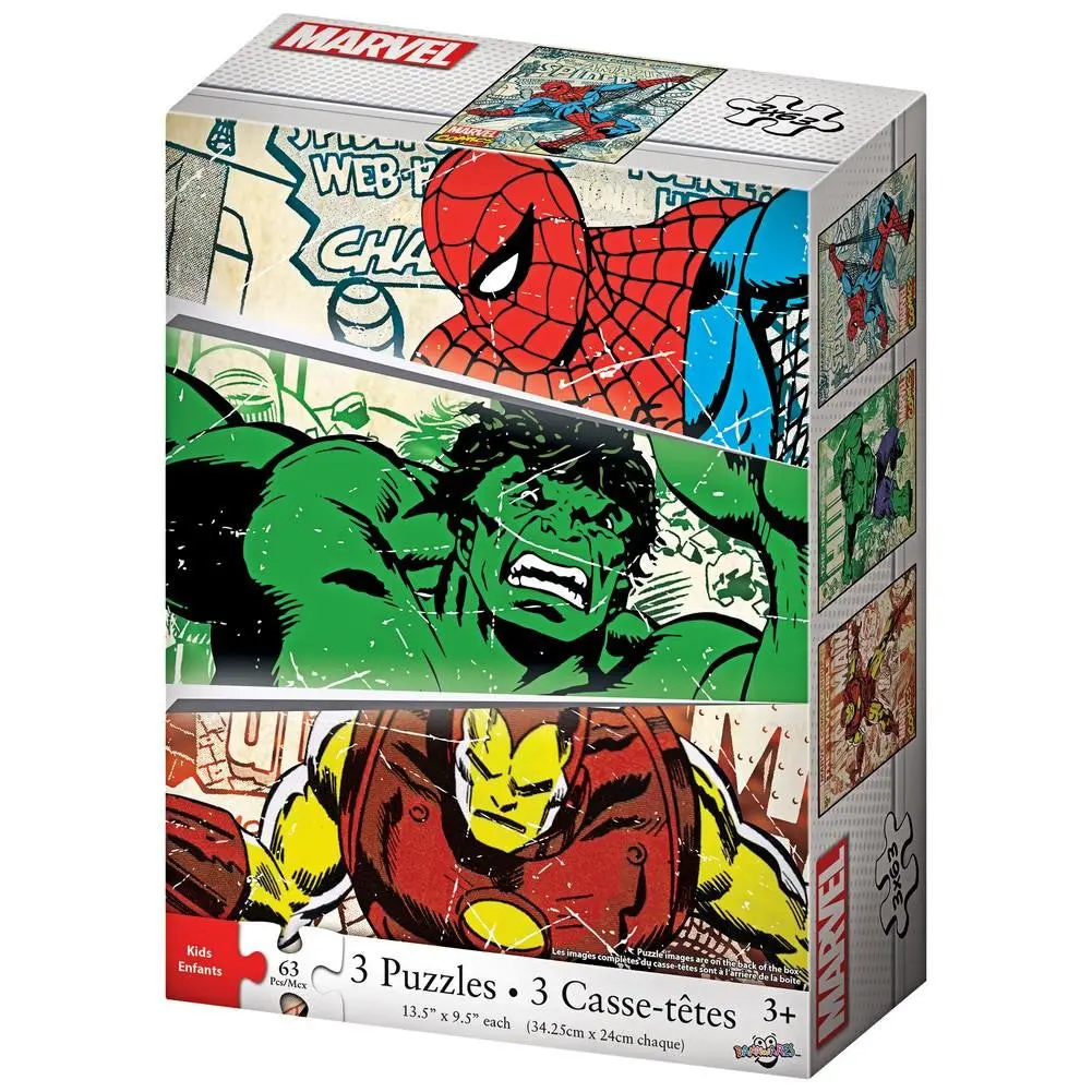 Marvel Comics 3 Puzzle Set 1