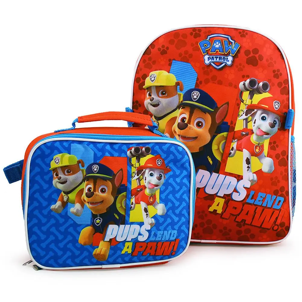 Paw Patrol Backpack And Lunch Bag Set 1