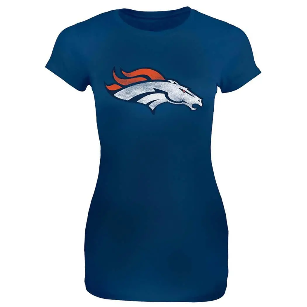 Nfl Denver Broncos Women's Missy T-Shirt - Large 1