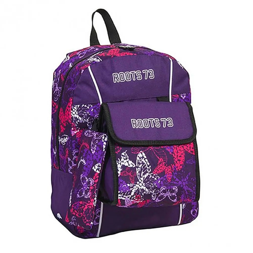 Roots 73 3-Piece Backpack Set (Purple Butterflies) 1