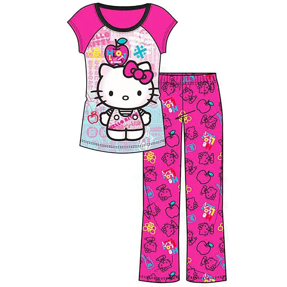 Hello Kitty Girls' 2-Piece Pajama Set (Size 8 - Small) 1