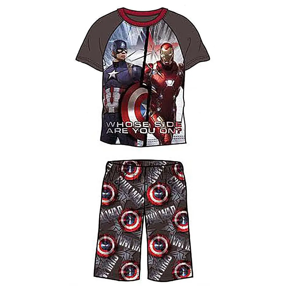 Captain America Boys' 2-Piece Pajama Set (Size 6-6X - Small) 1