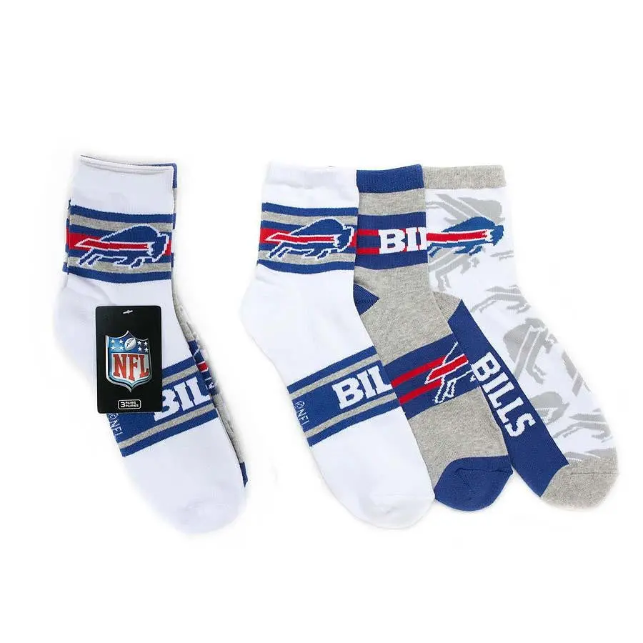 Nfl Men's Buffalo Bills Ankle Socks Set (6 Pairs) 1