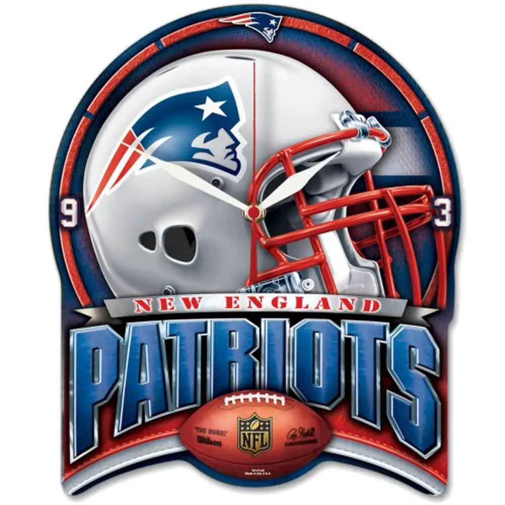 Nfl New England Patriots High Definition Plaque Clock 1
