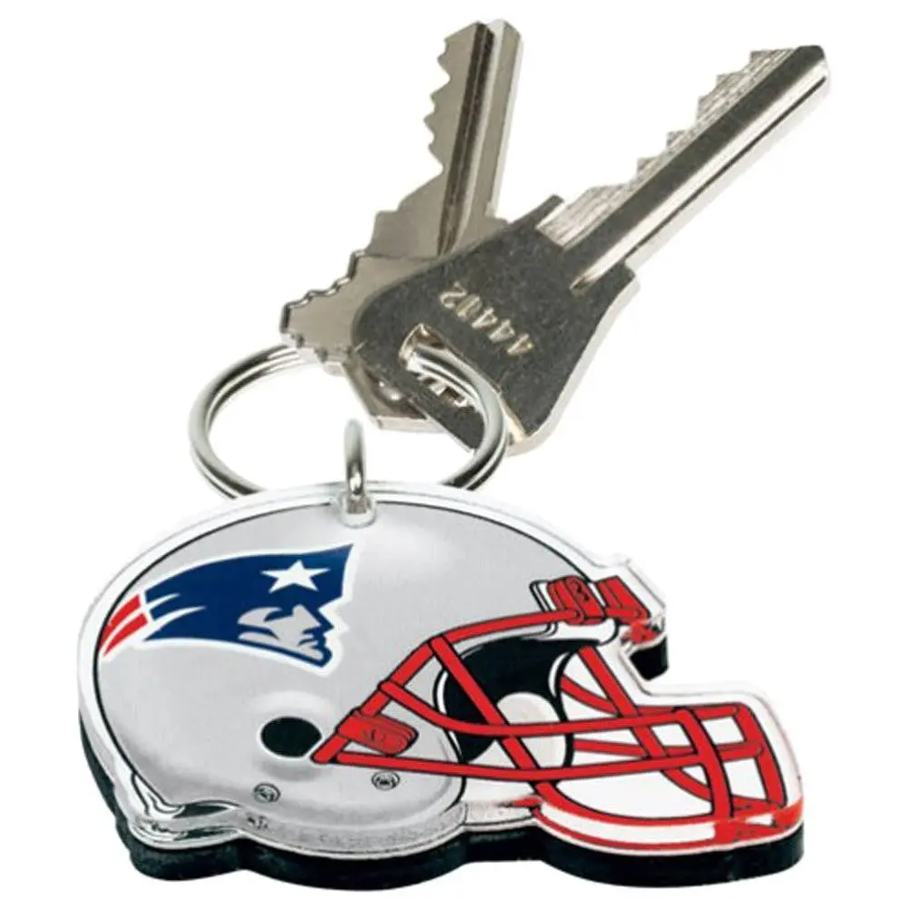 Nfl New England Patriots Acrylic Key Ring - Helmet 1