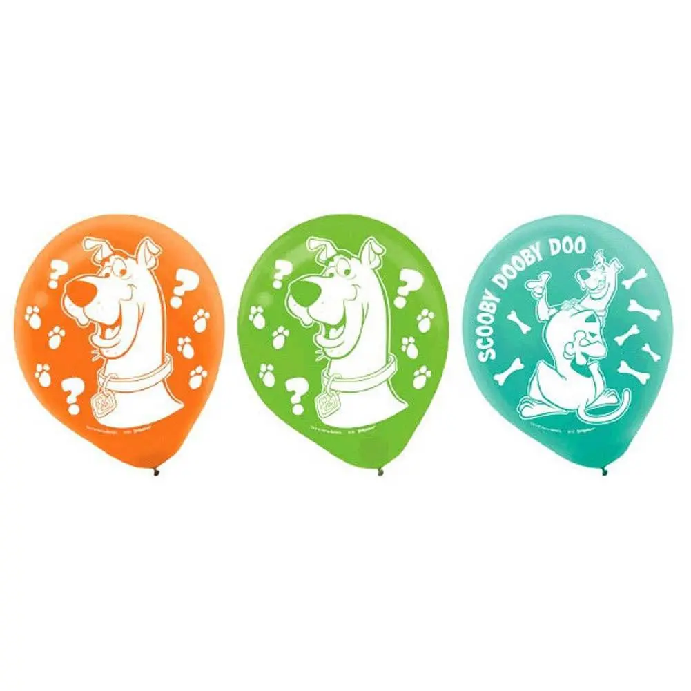 Scooby-Doo Printed Latex Balloons (6 Pack) 1