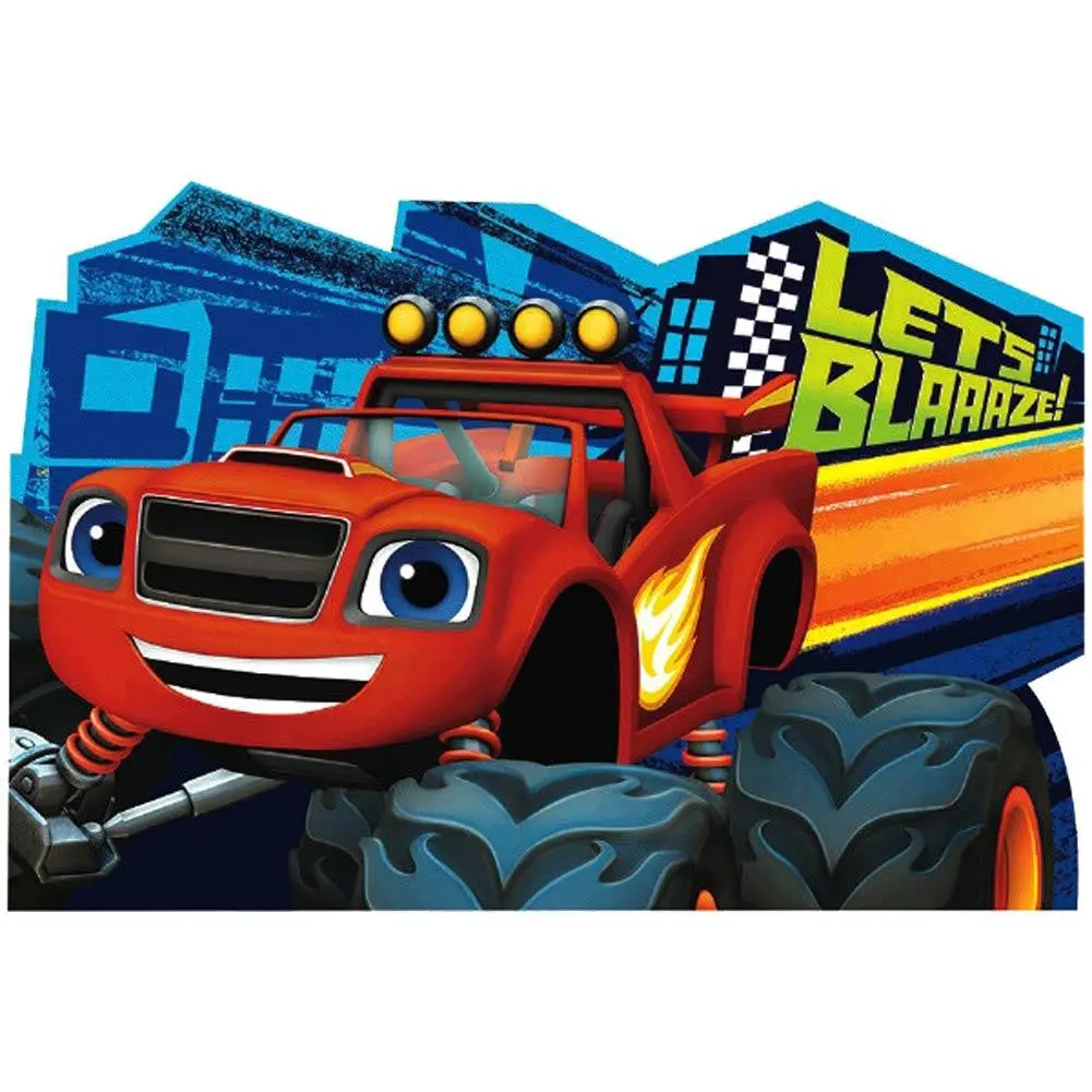 Blaze And The Monster Machines Postcard Invitations (8 Per Pack) 1