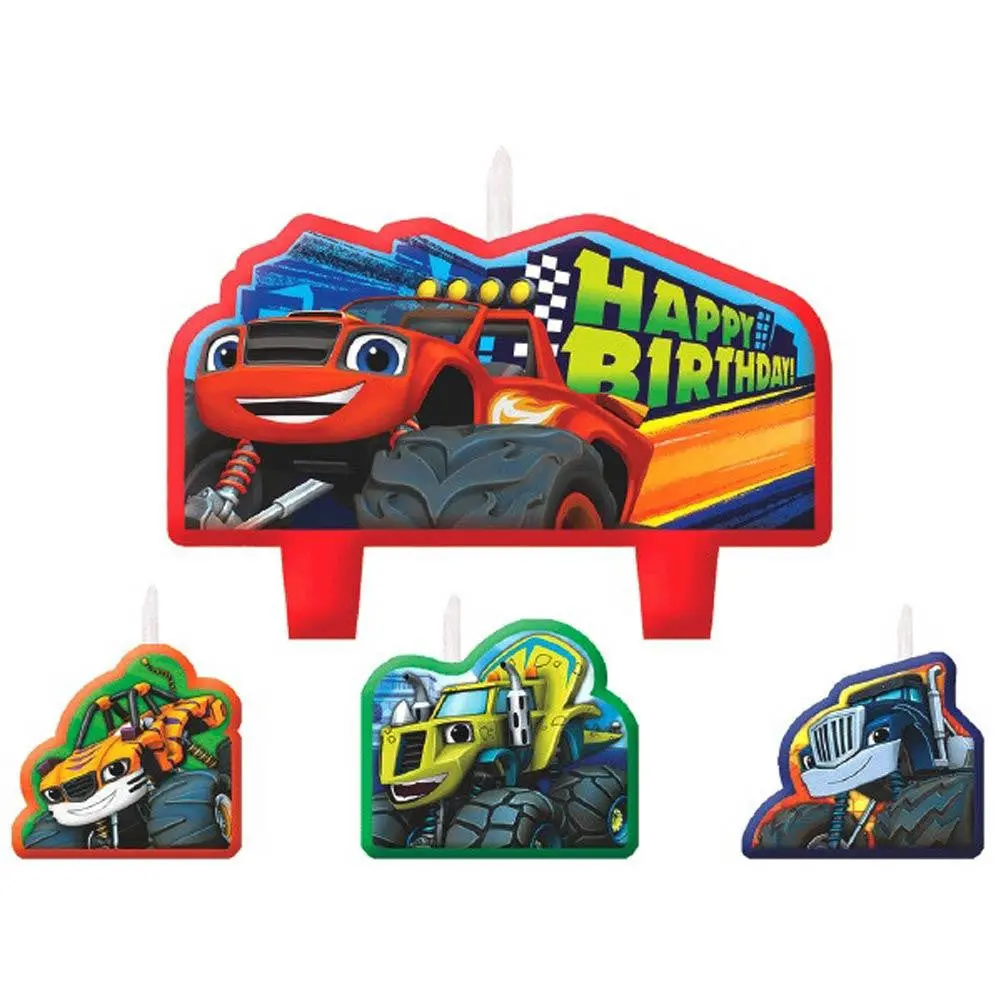 Blaze And The Monster Machines Birthday Candle Set 1