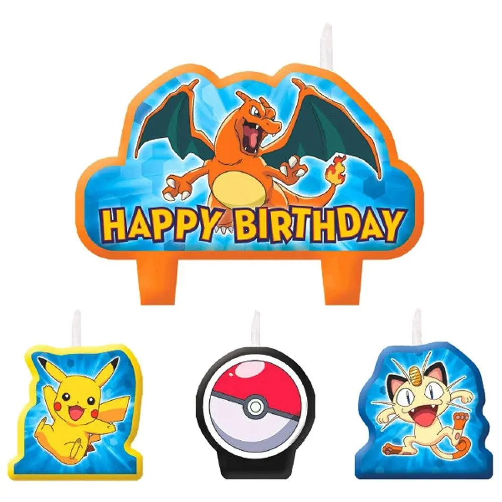 Pokemon Pikachu & Friends Birthday Candle Set 1