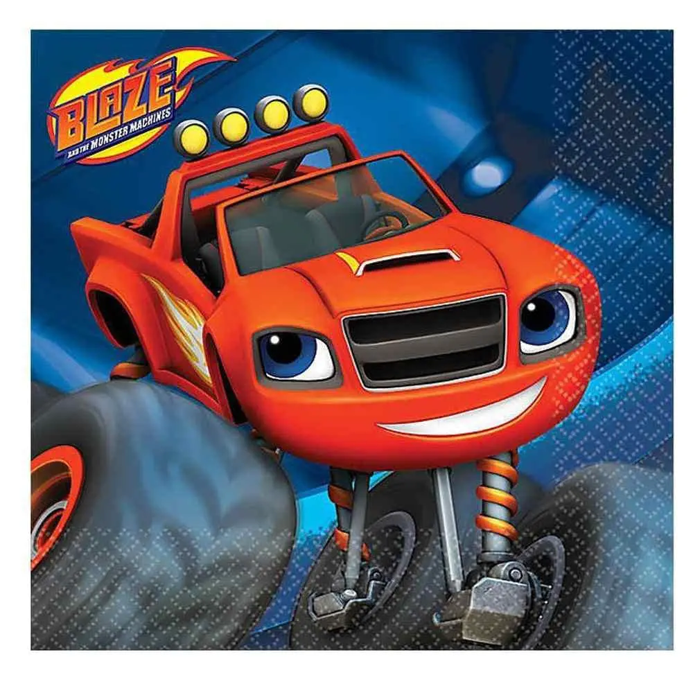 Blaze And The Monster Machines Beverage Napkins (16 Per Pack) 1