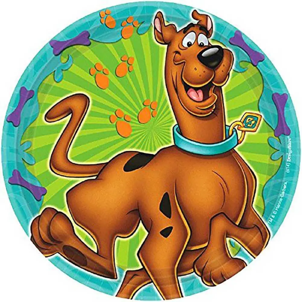 Scooby-Doo 7 Inch Round Plates (8 Per Pack) 1