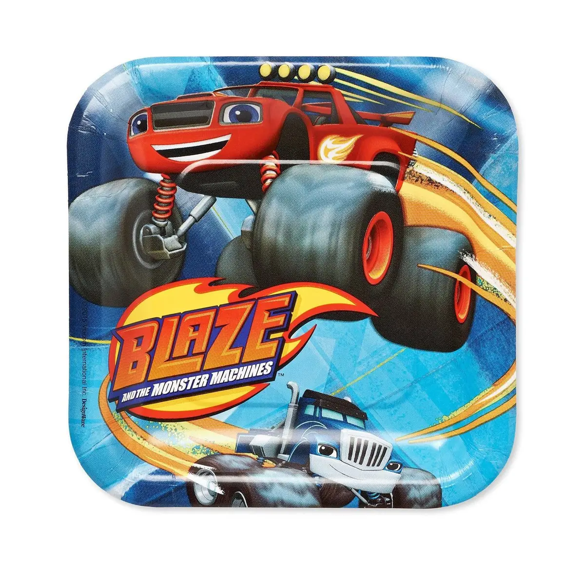 Blaze And The Monster Machines Square Plates (7 Inches - 8 Per Pack) 1