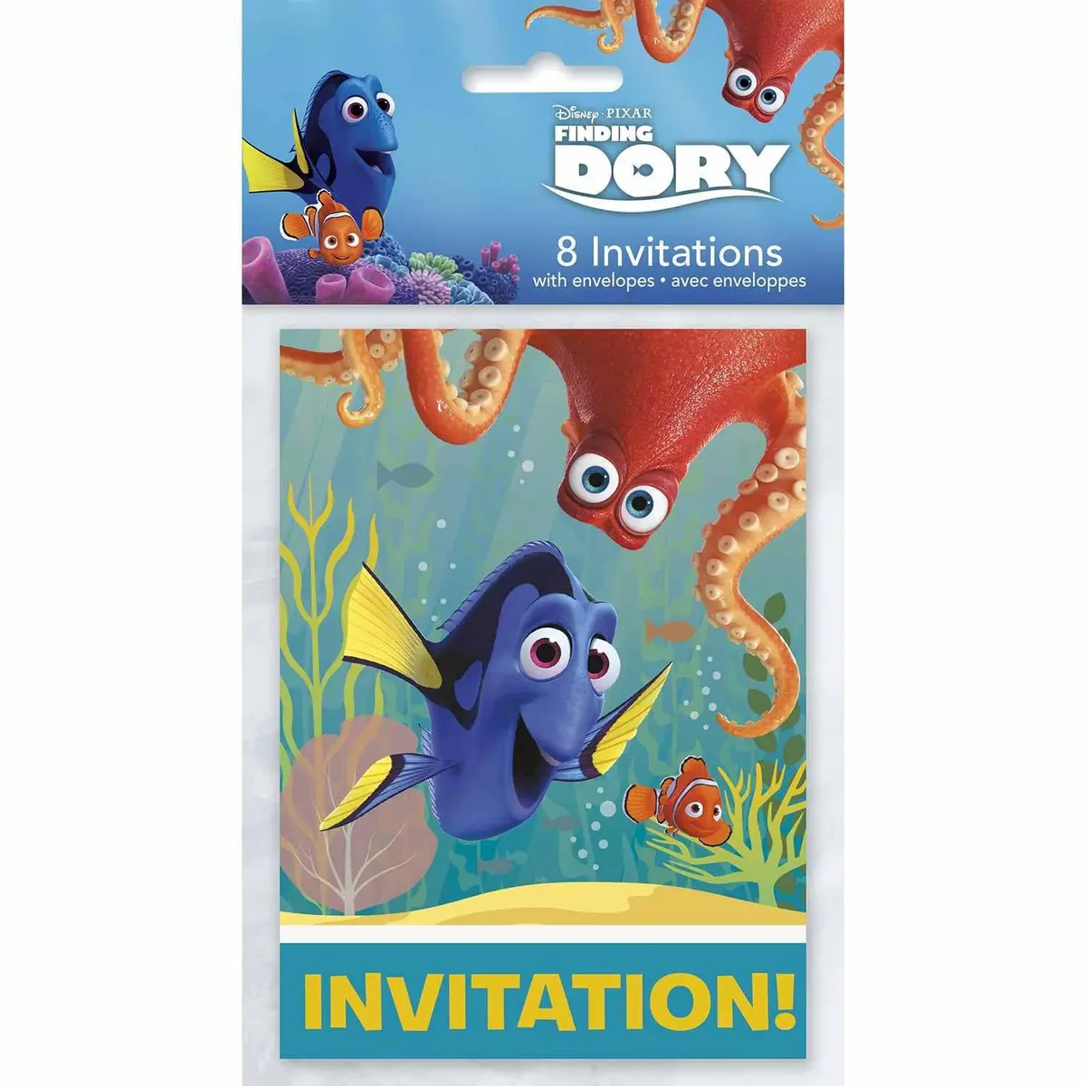Finding Dory Party Invitations (8 Per Pack) 1