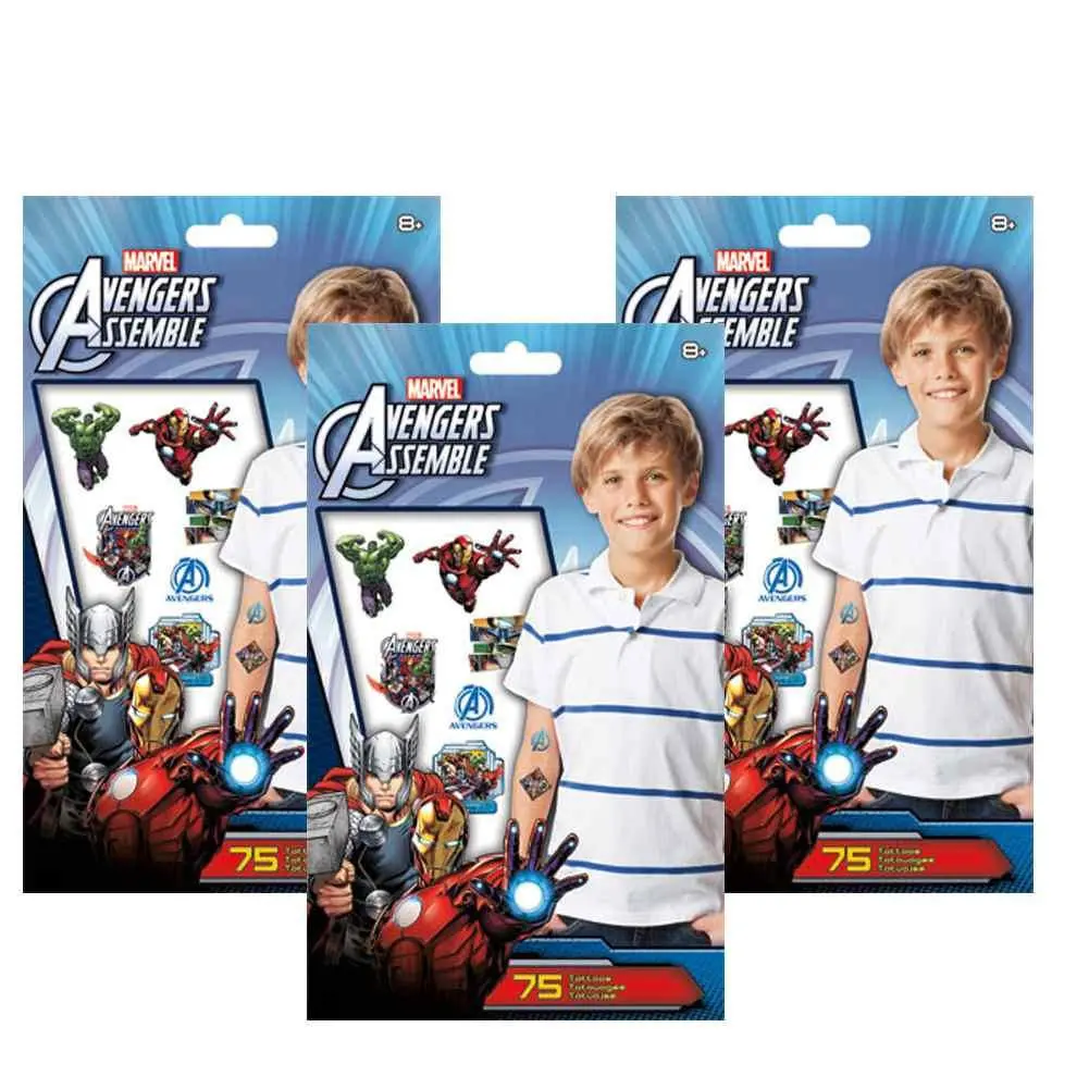 The Avengers Assemble Tattoo Set (3 Pack) 1