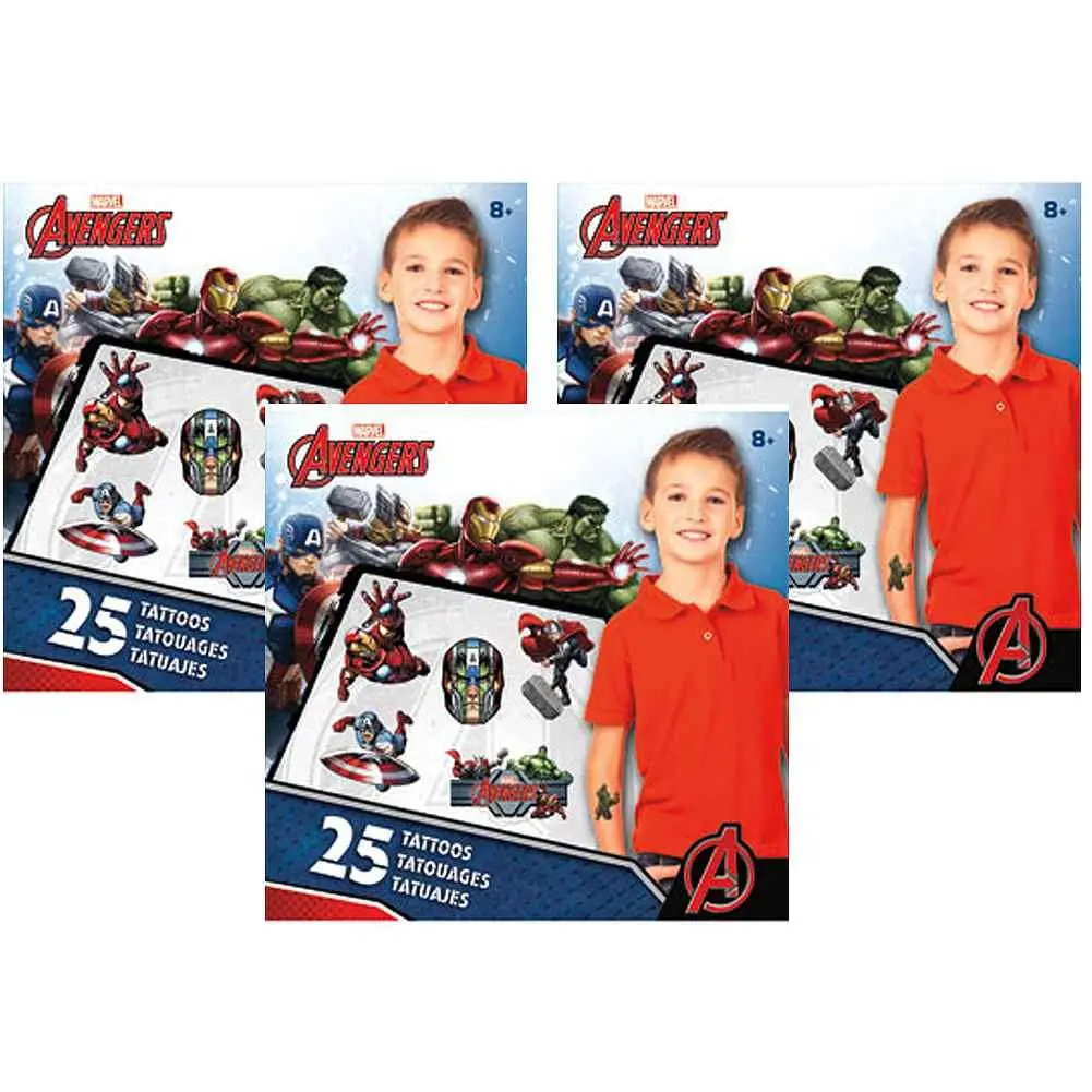 The Avengers Assemble Mini Tattoo Set (3 Pack) 1