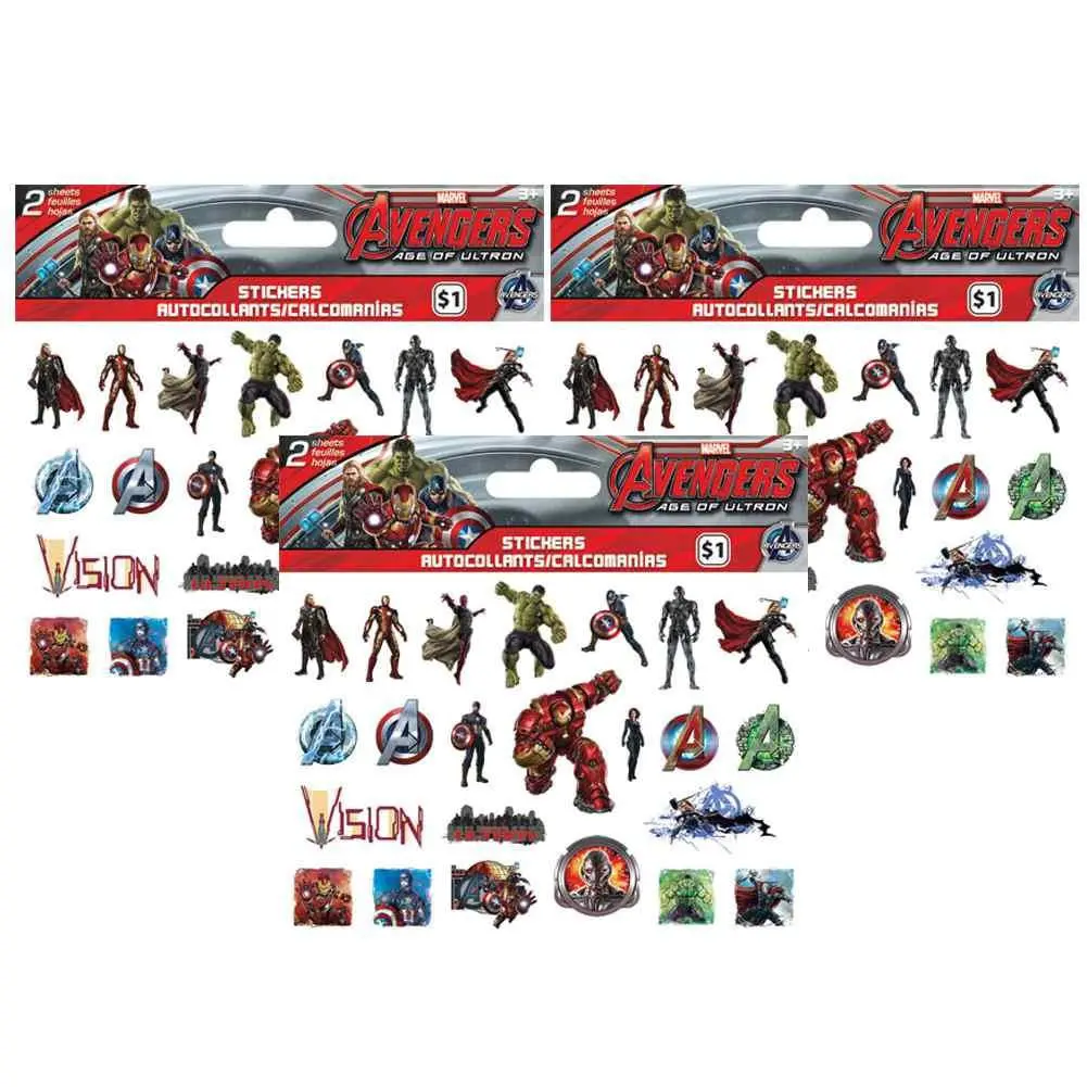 The Avengers Age Of Ultron Stickers - 3 Packages 1