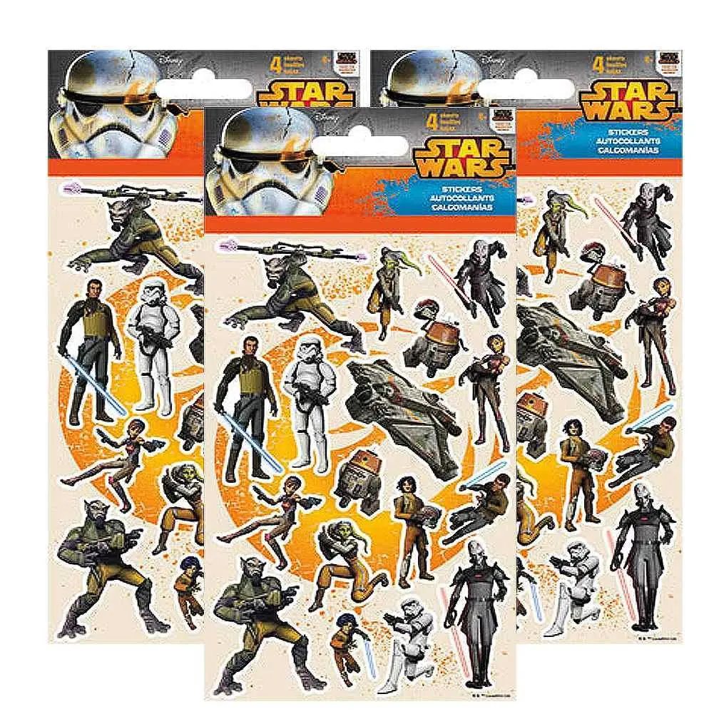 Star Wars Sticker Set (3 Packs Of 4 Sheets Ea) 1