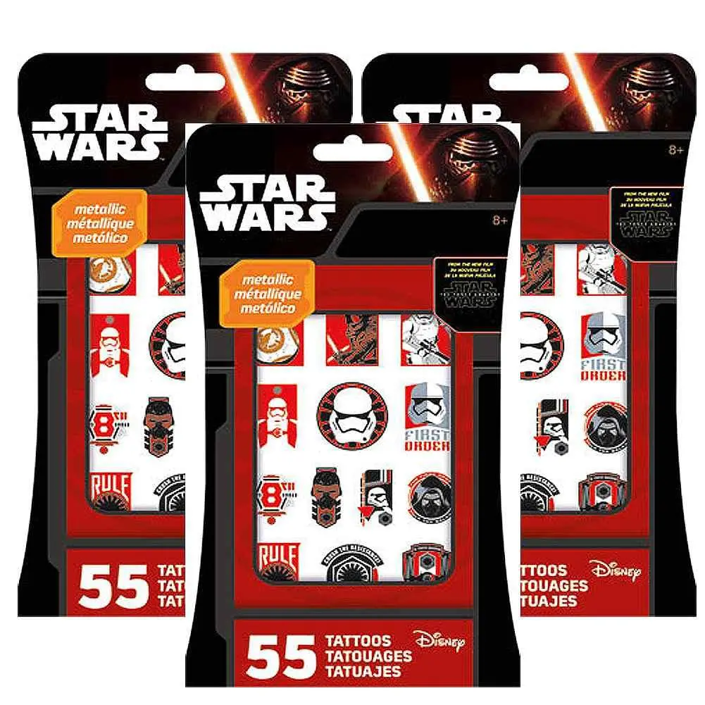 Star Wars Metallic Tattoos (3 Packs - 165 Tattoos Ea) 1