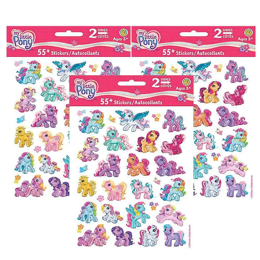 My Little Pony Sticker Set (3 Packs Of 2 Sheets Ea) 1