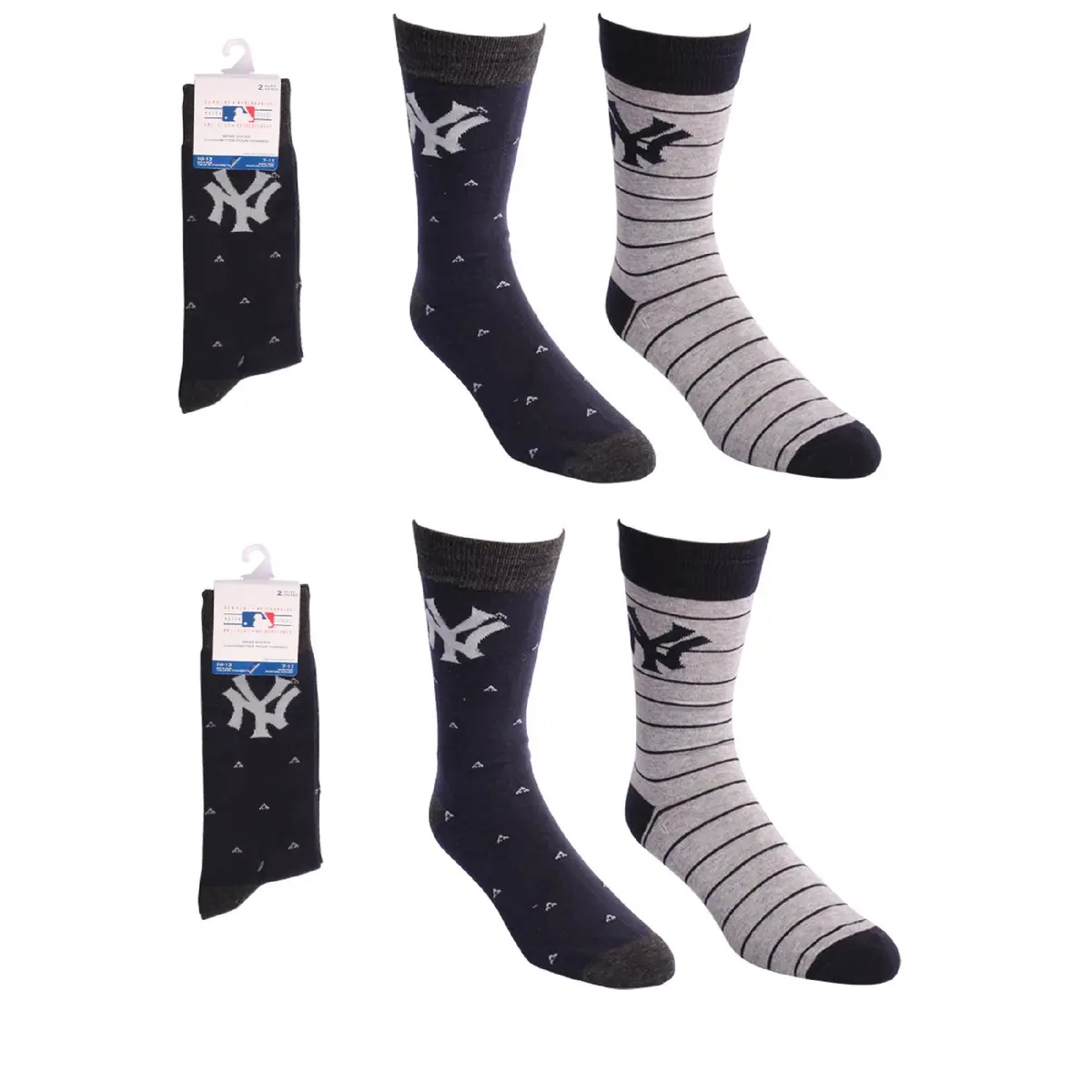 Mlb Ny Yankees Mens Socks (4 Pairs) 1