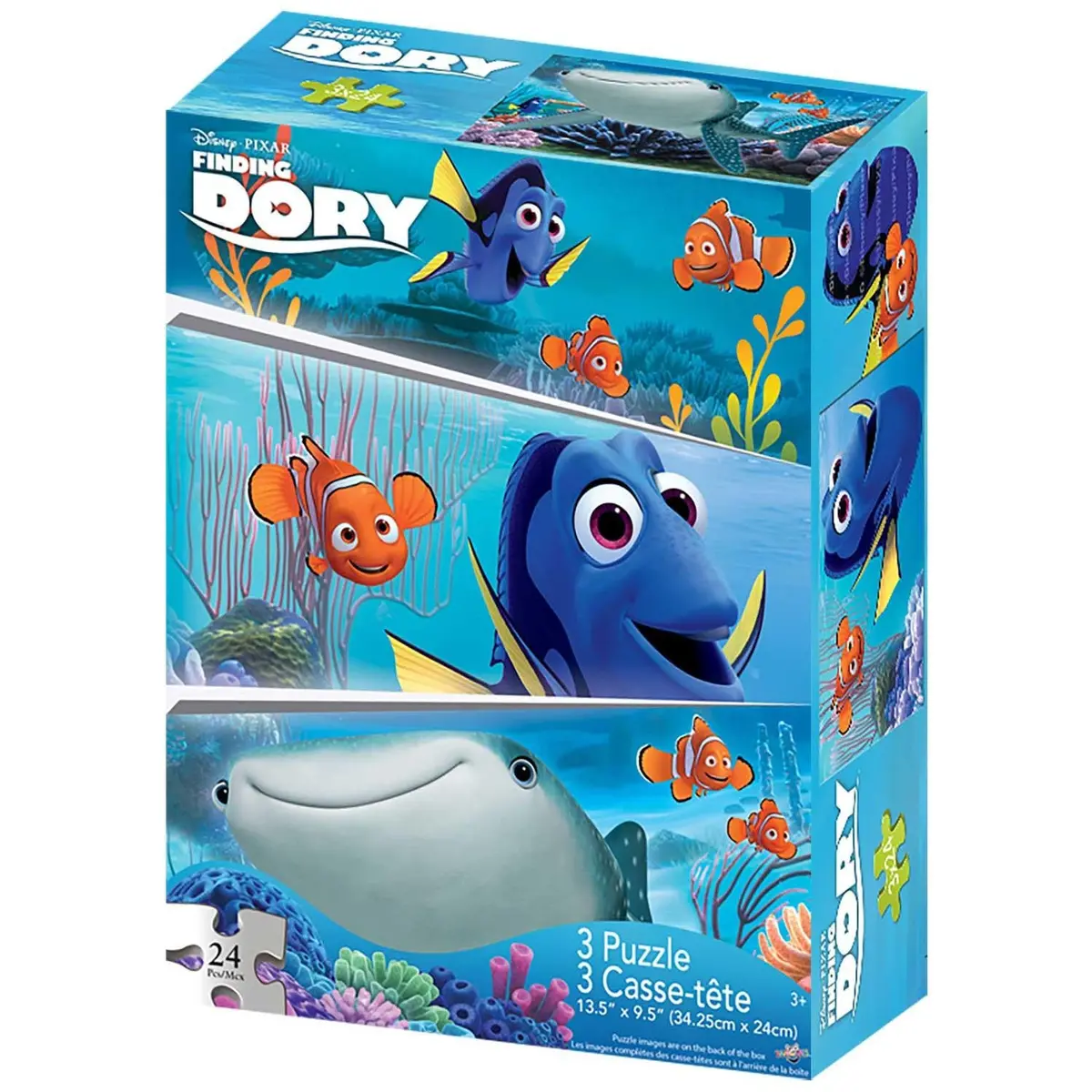 Finding Dory 3-Pack Puzzle (24 Pcs Ea.) 1
