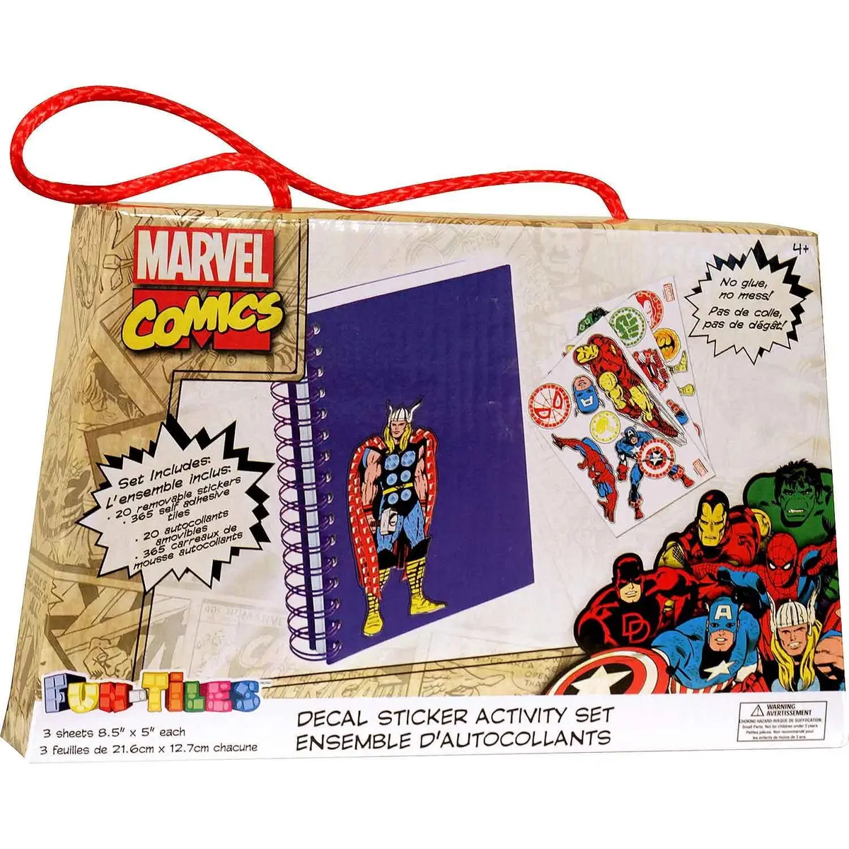 Marvel Comics Fun-Tiles Decal Sticker Set 1