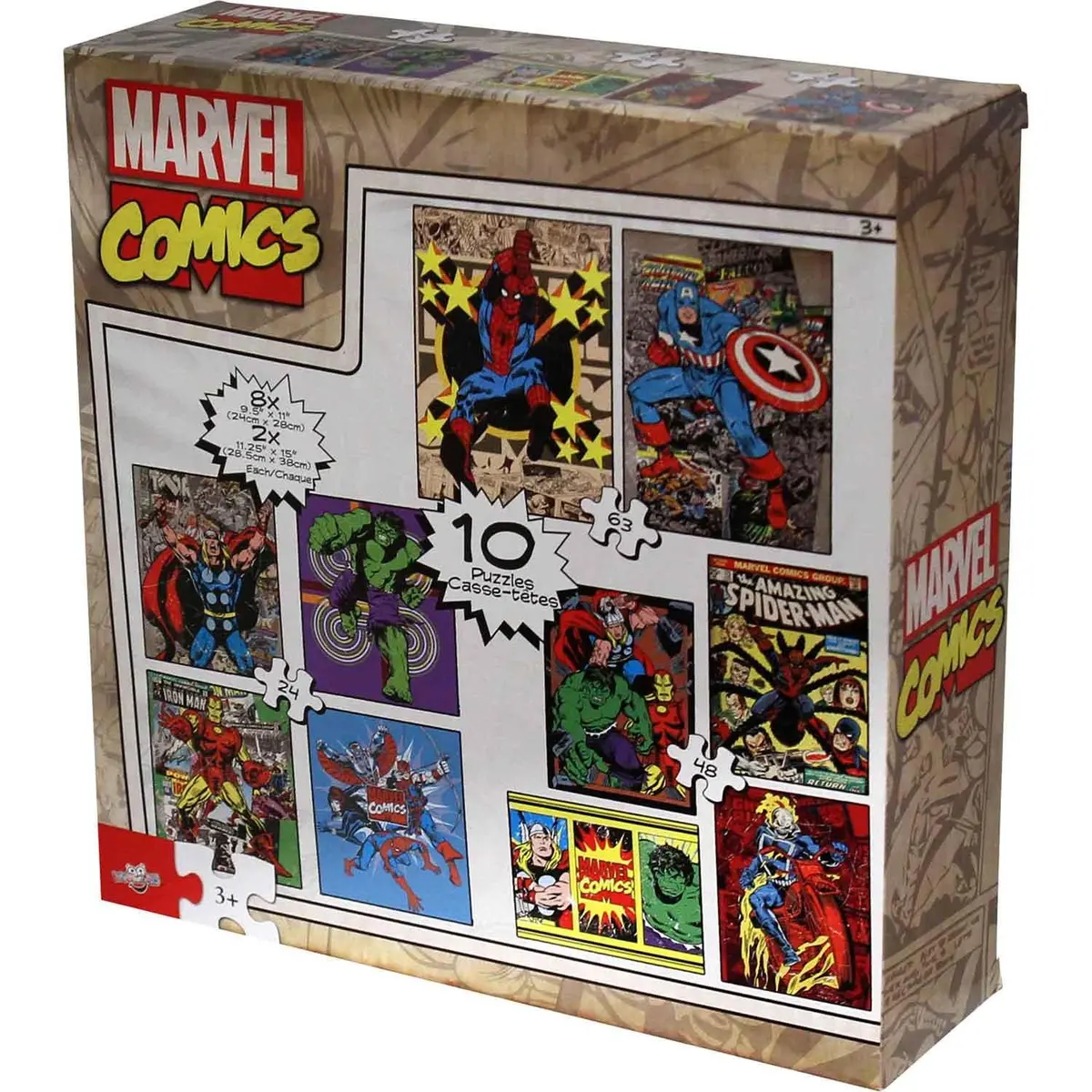 Marvel Comics 10-In-1 Puzzle Pack 1