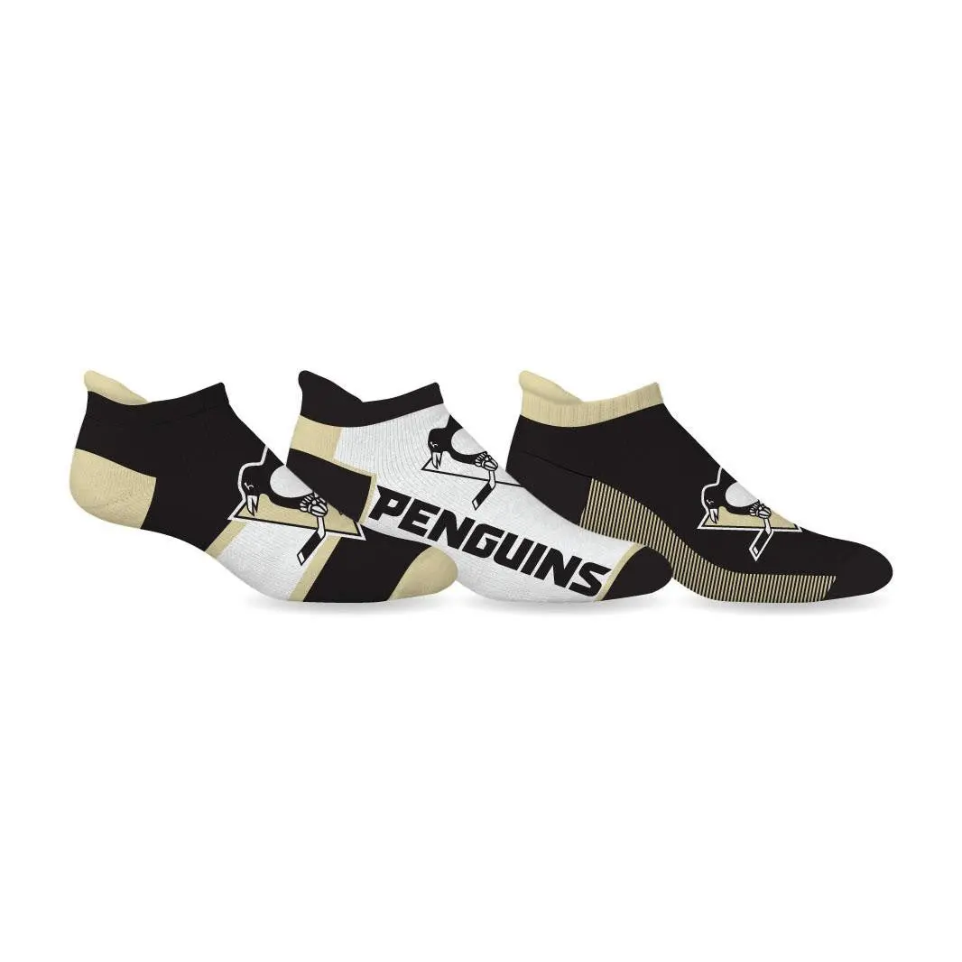 Nhl Pittsburgh Penguins Ankle Socks - 3 Pack 1
