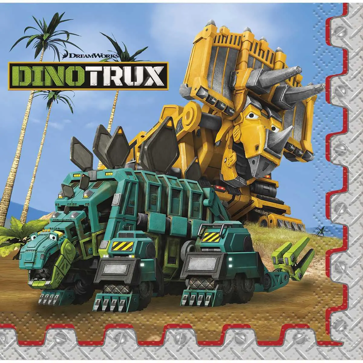 Dinotrux Beverage Napkins (16 Per Pack) 1