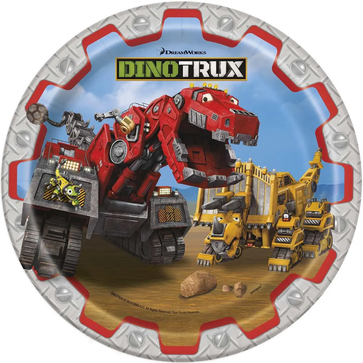 Dinotrux 9 Inch Dinner Plates (8 Per Pack) 1