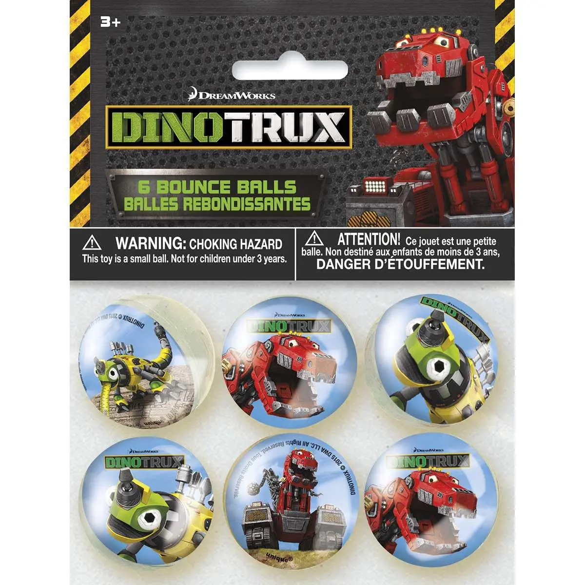 Dinotrux Bounce Balls (6 Per Pack) 1